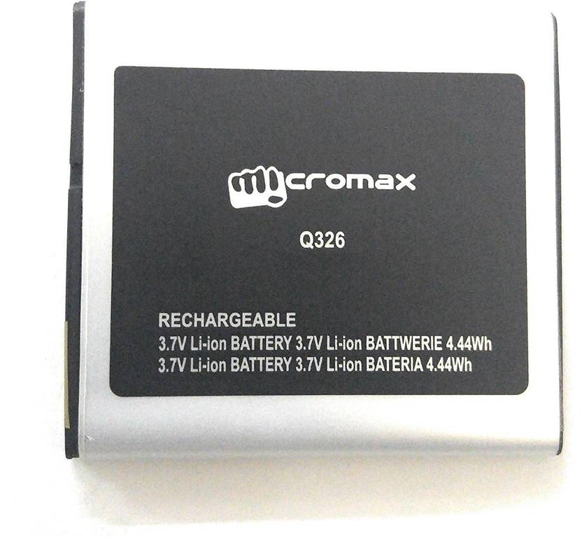 Micromax Mobile Battery For Micromax Q326 Price in India - Buy Micromax ...
