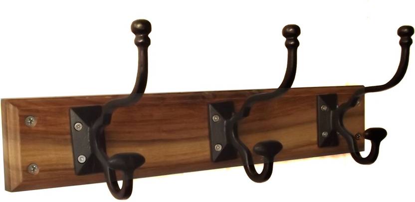Colorwood Wall Hanger Hook Clothes Coat Textured Wooden Rail