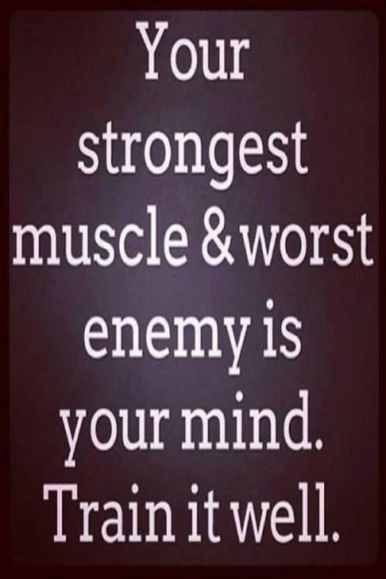 AOVP0243 Your Strongest Muscle Worst Enemy Is Your Mind Motivational