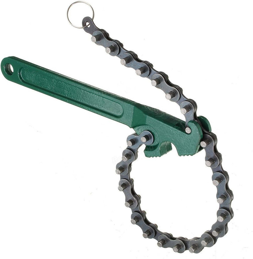 Heavy Duty Car Engine Oil Filter Chain Grip Wrench Remover Steel Removal Tool
