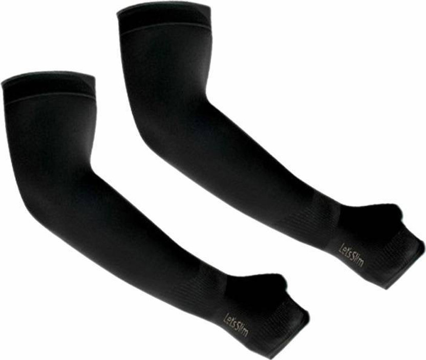 MOCKHE Nylon Arm Sleeve For Men & Women(Free, Black)