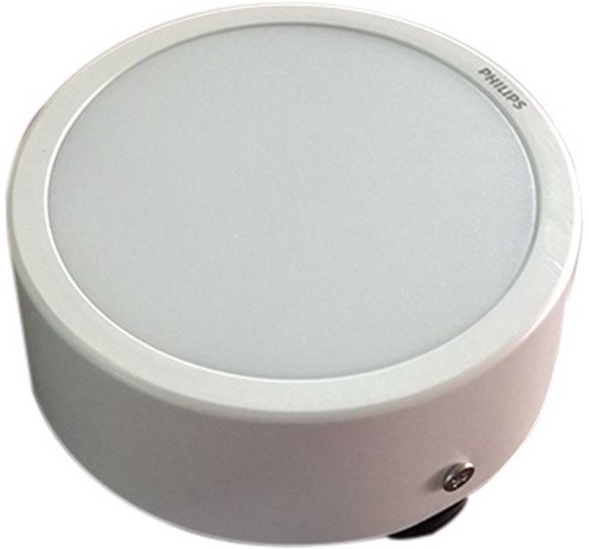 Philips 7w Round White 6500k Surface Led Panel Pack Of 01 Recessed