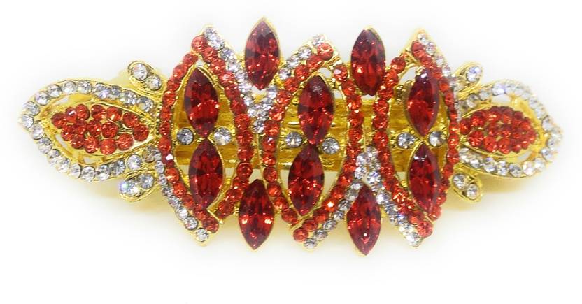 Khubsurat Hair Back Pin Hair Pin Hair Clip With Orange Color