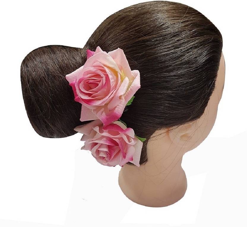 Aasa Rose Hair Flower Clip And Pin Brooch Pin For Women