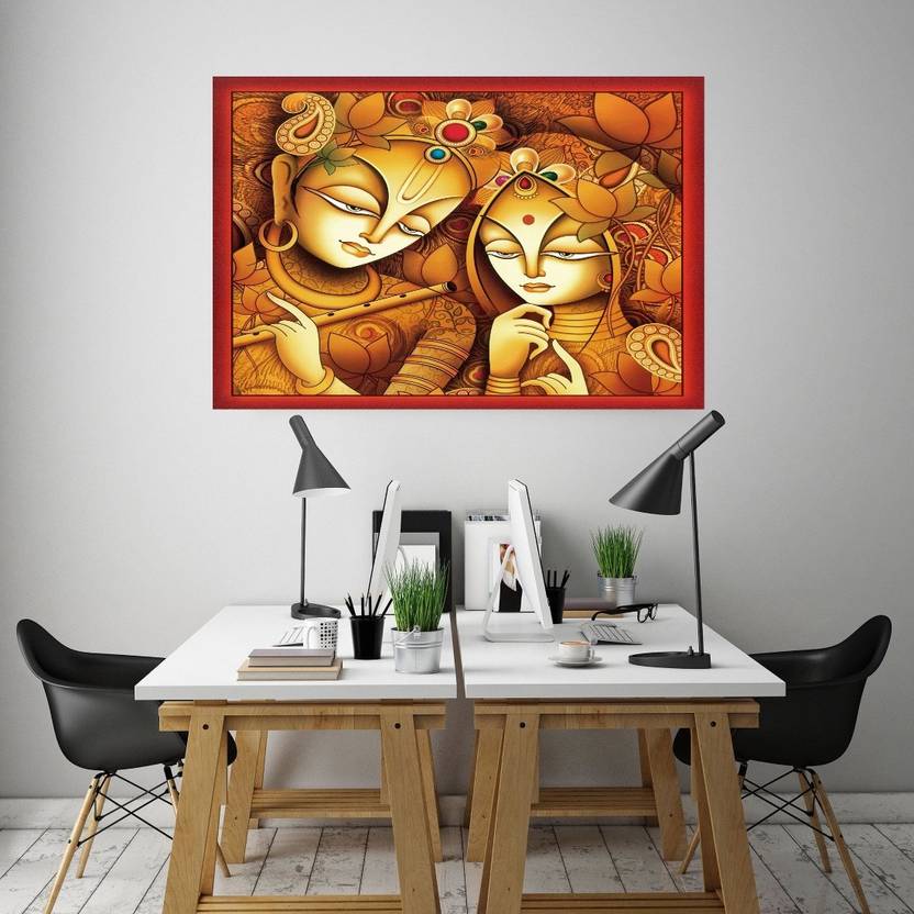 Total Home Size 2ft Indian God Radha Krishna Hd Wall Total Home Size 2ft Indian God Radha Krishna Hd Wall Poster
