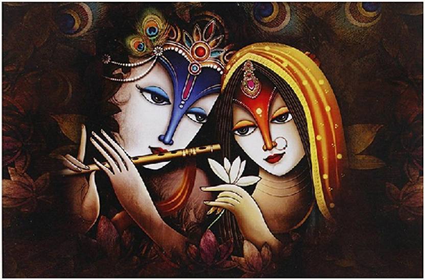 Total Home Size 2ft 4ft Radha Krishna Indian Hd Wall Total Home Size 2ft 4ft Radha Krishna Indian Hd Wall Wallpaper