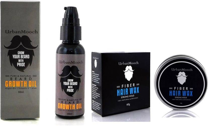 Urbanmooch Beard Growth Oil With Fiber Hair Wax Cambo 50 60 Ml