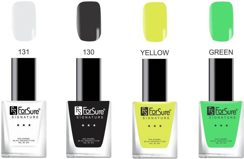 Forsure Signature Matte Nail Polish White Black Yellow Green Forsure Signature Matte Nail Polish White Black Yellow Green