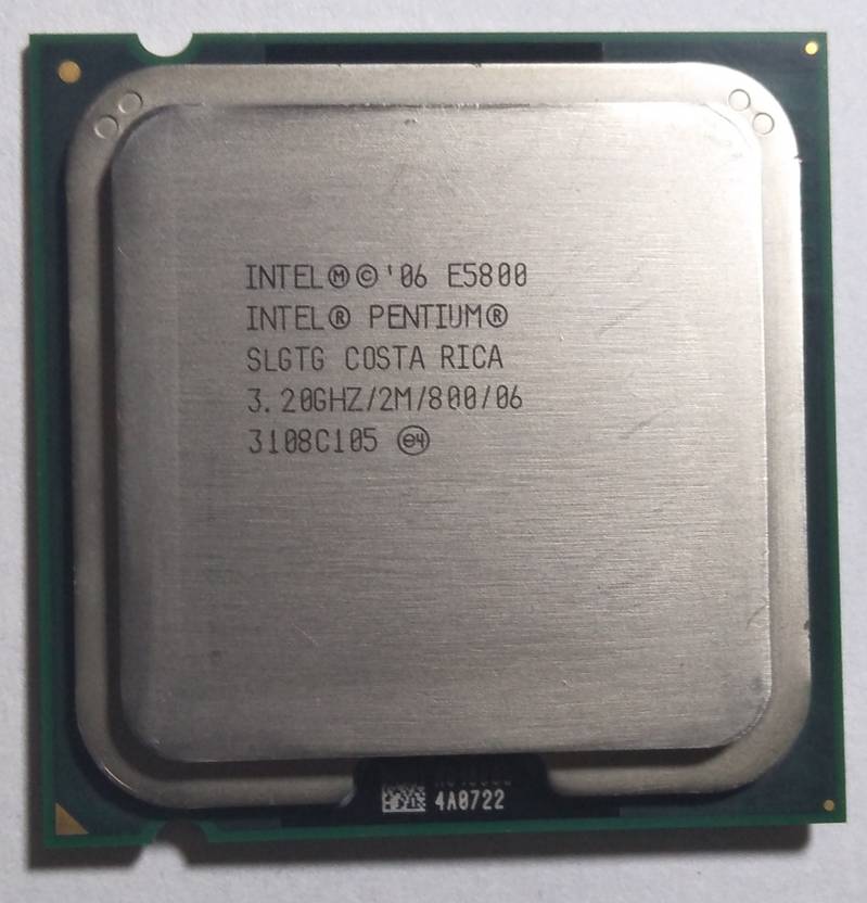 Intel Pentium E5800 3.2 Ghz LGA 775 Socket 2 Cores 2 Threads 2 MB Smart ...