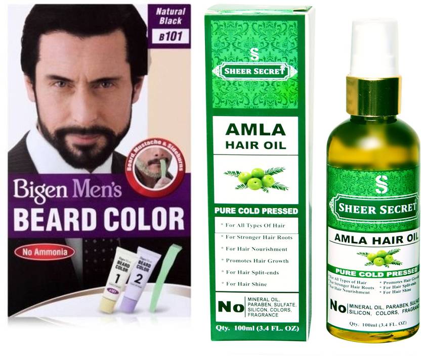 Bigen Beard Natural Black No 101 With Pure Cold Pressed Sheer