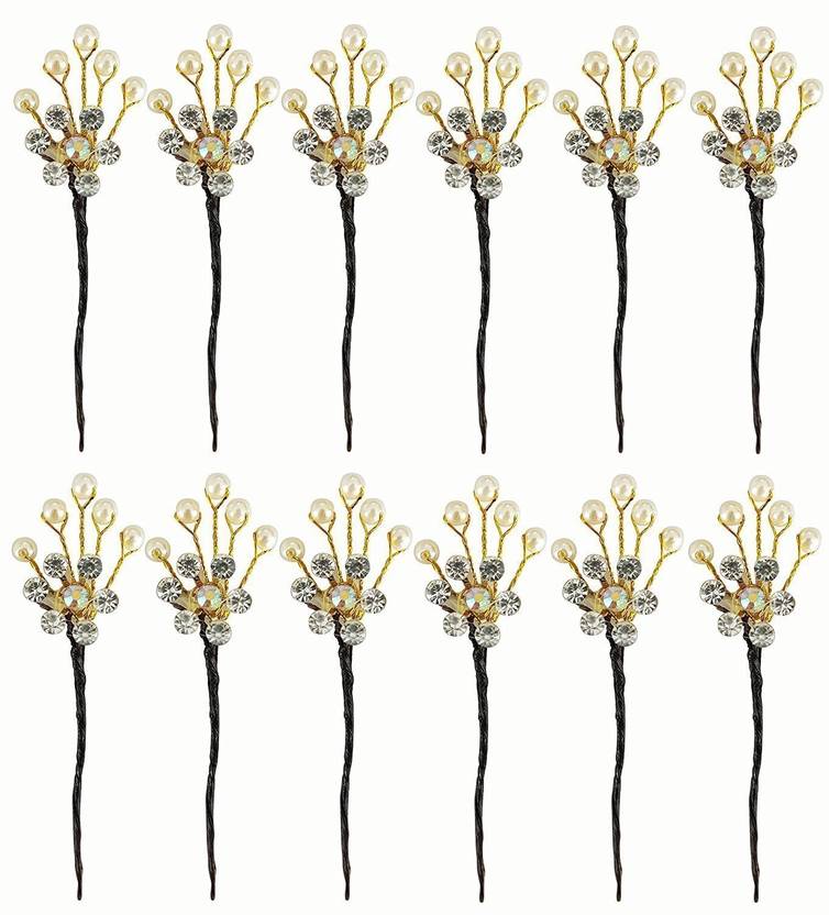 Fully Bridal Hair Accessories Fancy Juda Pins For Bun Decoration