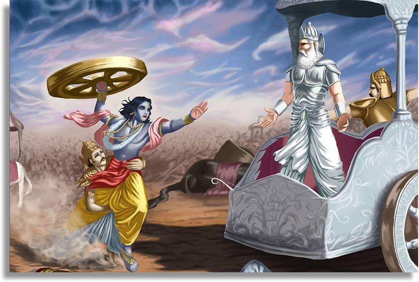 Abhimanyu With Wheel In Mahabharatha Yuddh The Greatest War In