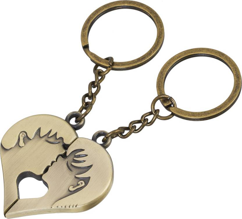 Shubheksha Romantic Couple Love Magnetic Golden Key Chain Price In