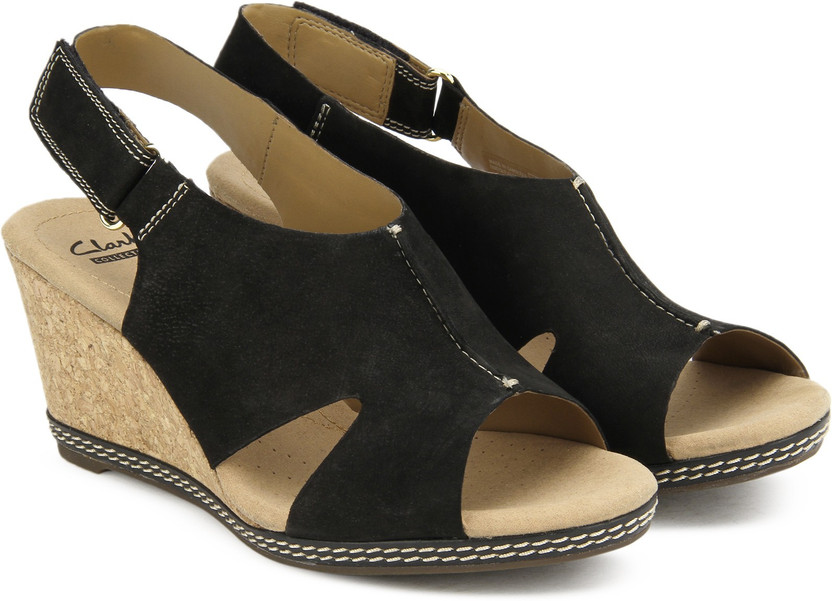 clarks nubuck wedge