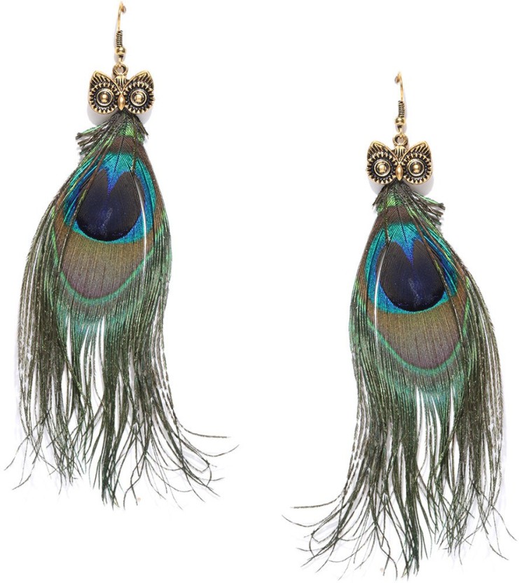 feather earrings flipkart