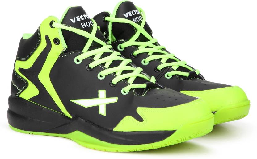 VECTOR X Boost Basketball Shoes For Men - Buy black-green Color VECTOR X Boost  Basketball Shoes For Men Online at Best Price - Shop Online for Footwears  in India 