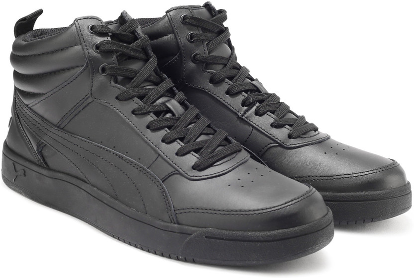 puma rebound street v2 black sneakers