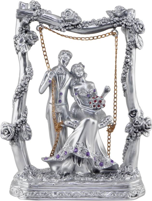 Wishkey Bride And Groom Couple On Swing Showpiece For Anniversary