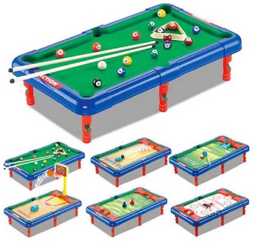 Montez 6 in 1 Action Table Outdoor Indoor Sports Toys with Multiple