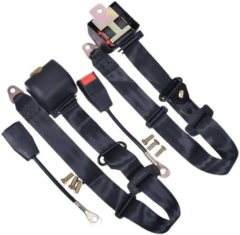 Autosky Universal 3 Point Auto Car Seat Belt Lap Shoulder Retractable Adjustable Safety Car Seat