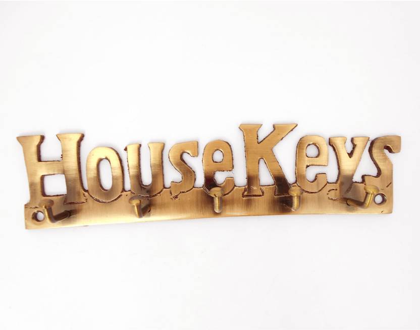 Susajjit Decor Brass Key Hanger Wall Hanging Decor Home House Key
