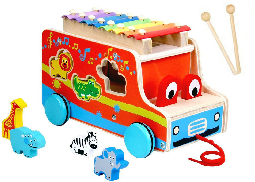 wooden bus shape sorter