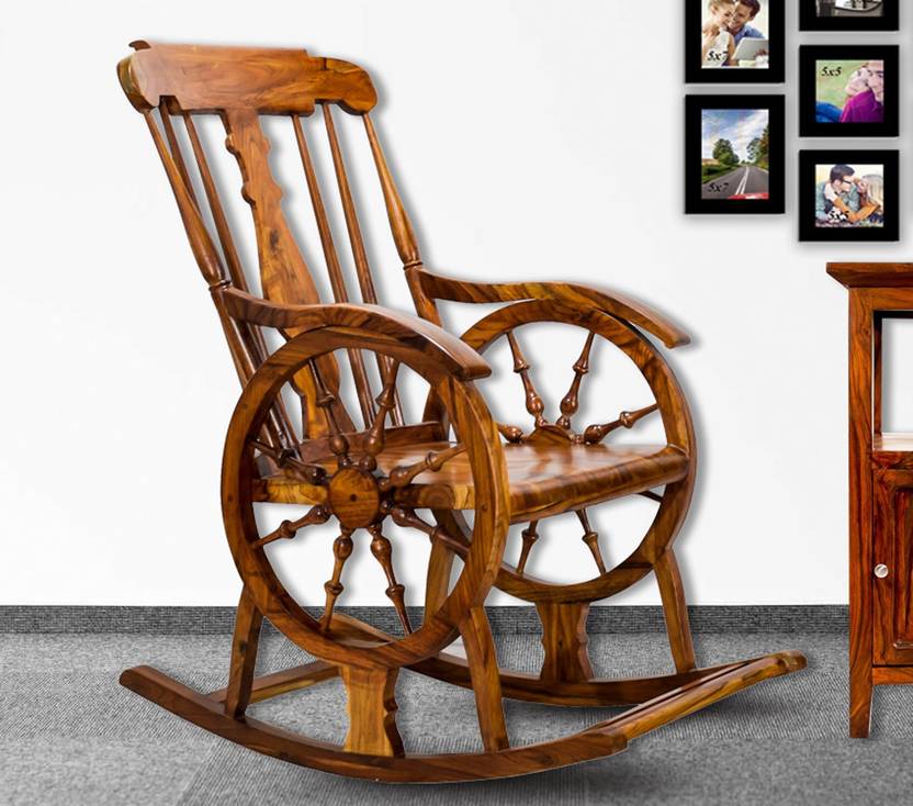 Timbertaste Solid Wood 1 Seater Rocking Chairs Solid Wood 1 Seater