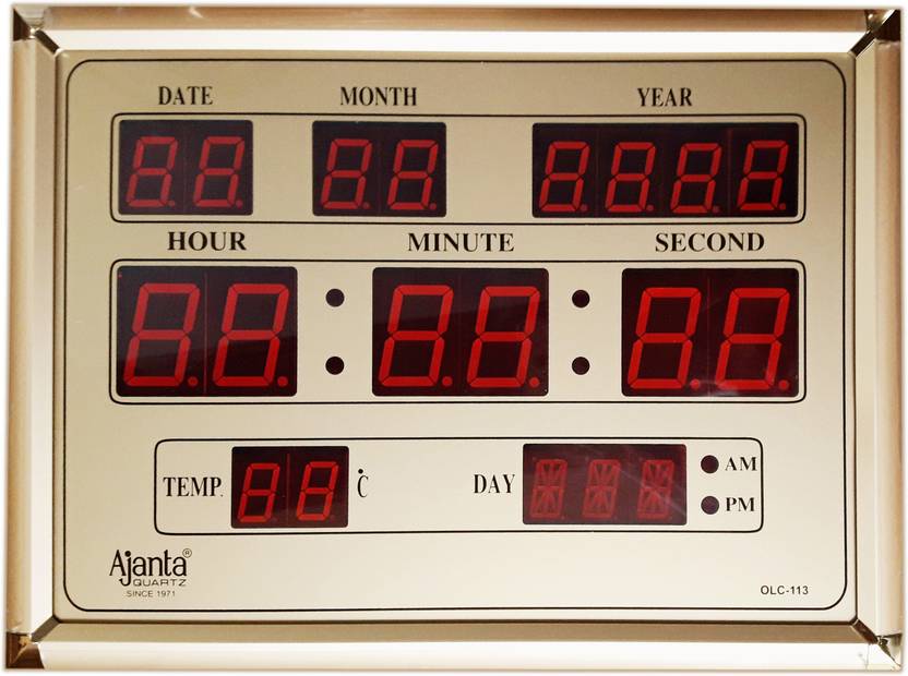 AJANTA Digital 29.5 cm X 3.2 cm Wall Clock Price in India Buy AJANTA