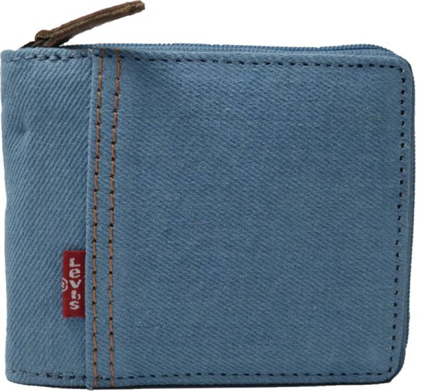 LEVI'S Men Casual Blue Genuine Leather Wallet Blue - Price in India |  