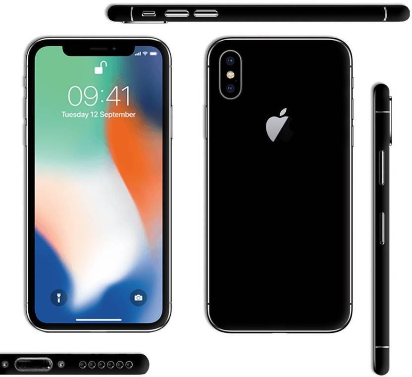 Slickwraps Skin 5393 Jet Black Glossy Split Skin For Front