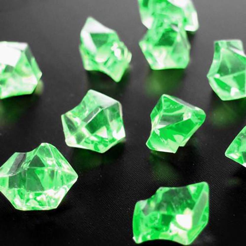 Day Fake Clear Ice Cubes Crystals Gemstones Decorative Glass