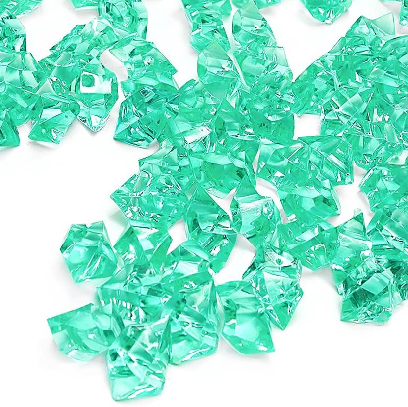 Day Fake Clear Ice Cubes Crystals Gemstones Decorative Glass