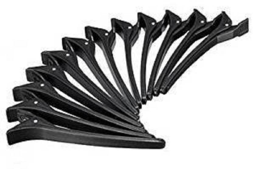 aasa section clip for hair styling for salon and parlour use black