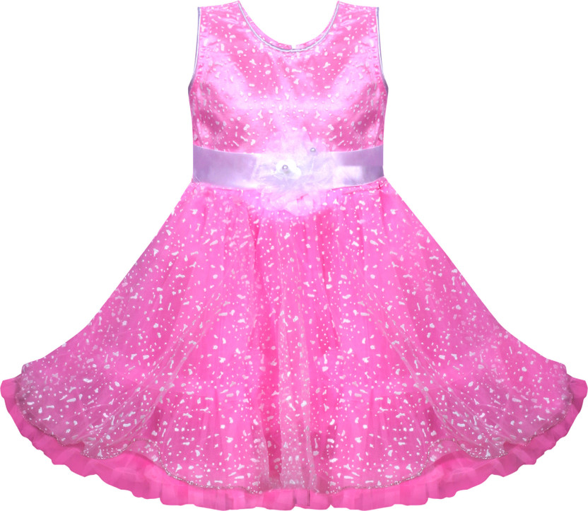 mkb Girls Midi/Knee Length Casual Dress 