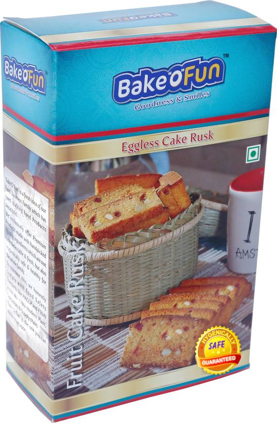 Bakeofun Fruit Cake Rusk Fruits flavored Cake Rusk Price in India Buy