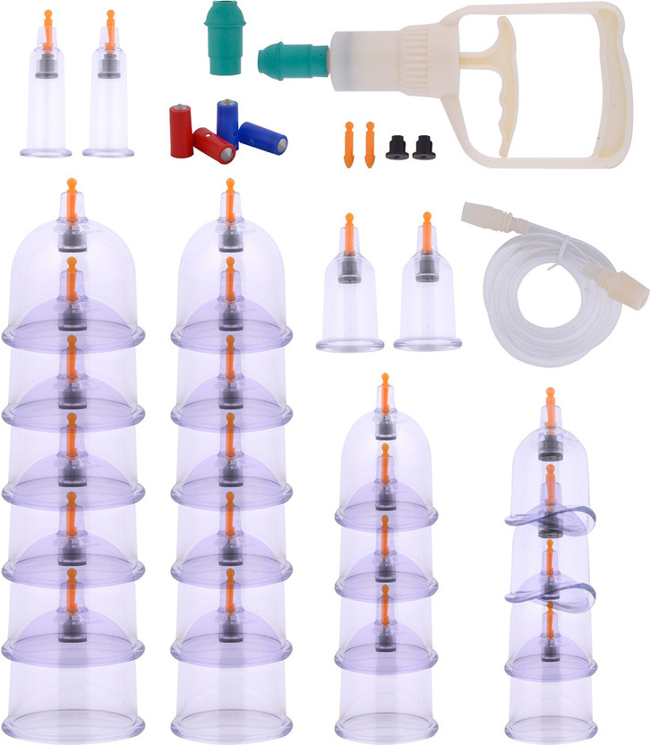 ACUPRESSURE ACP_09 Acupressure Health Care Vaccum Cupping Kit set of 24 Massager(Multicolor)