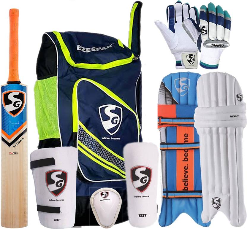 SG Full Cricket Kit with Ezeepak Bag Cricket Kit Buy SG Full Cricket