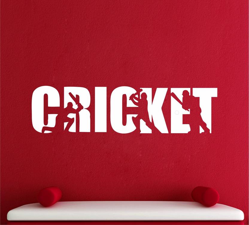 StickersYard Medium Cricket Sports Wall Sticker & Decal Price in India