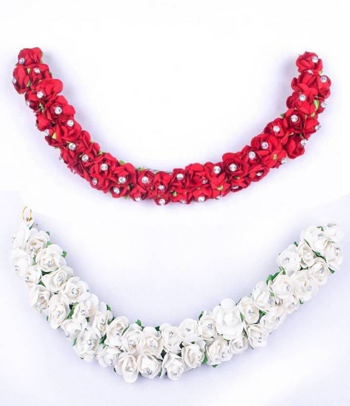 Confidence New Style Bridal Flower Hair Gajra Veni Accessories