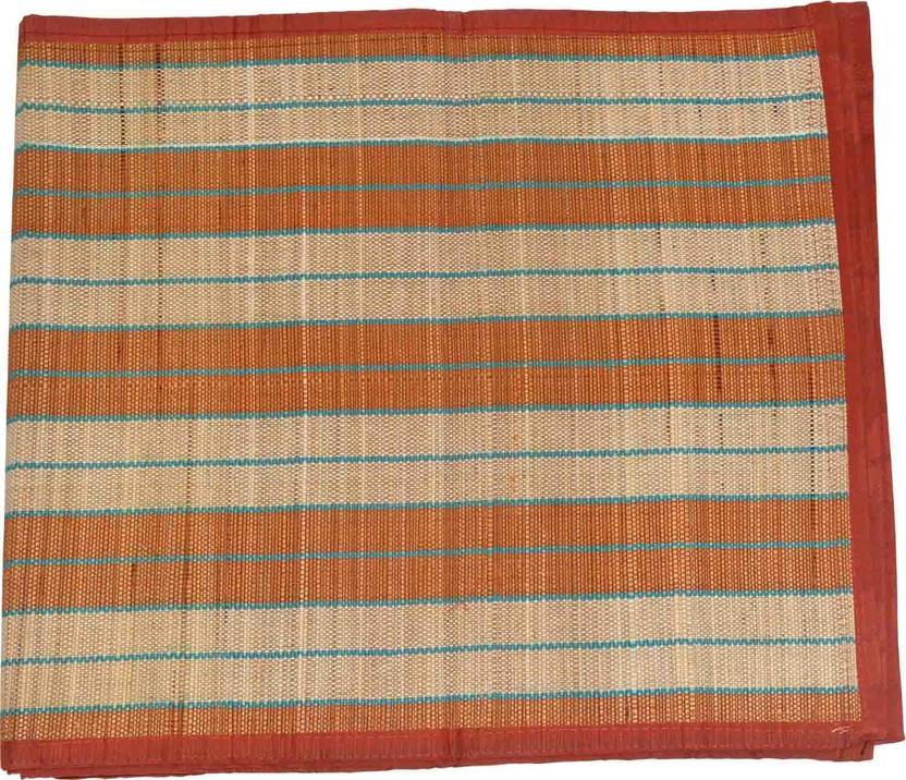 Quinergys Indian Handicraft Folding Straw Mat With Yoga Sun Anti