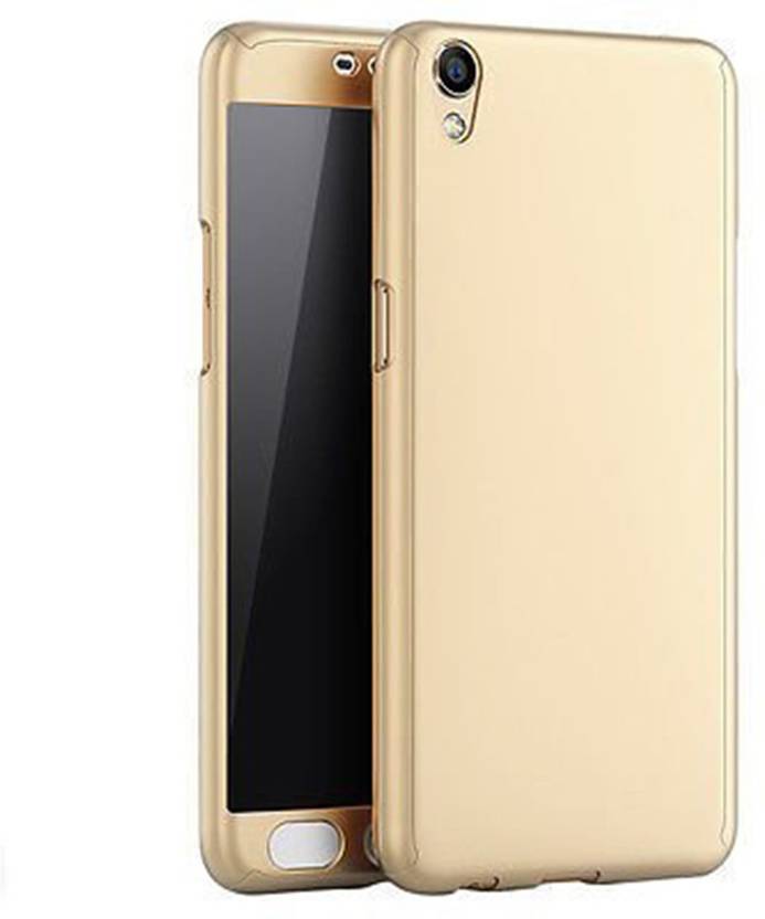 Loopan Front & Back Case for Vivo Y51 360 Degree Full Body Protection with Tempered Glass - (Gold) (Gold, Dual Protection, Plastic)