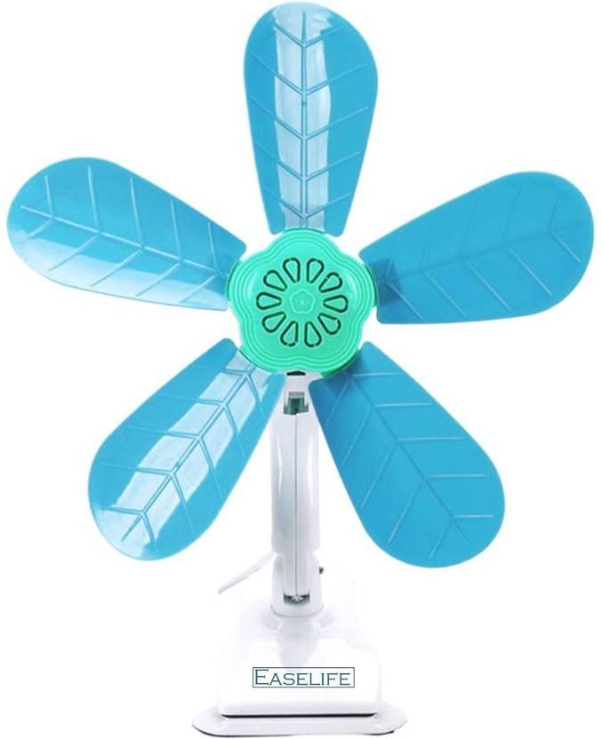 Easelife Wall Mounted Clip Desktop Electric Mini 5 Blade Wall Fan
