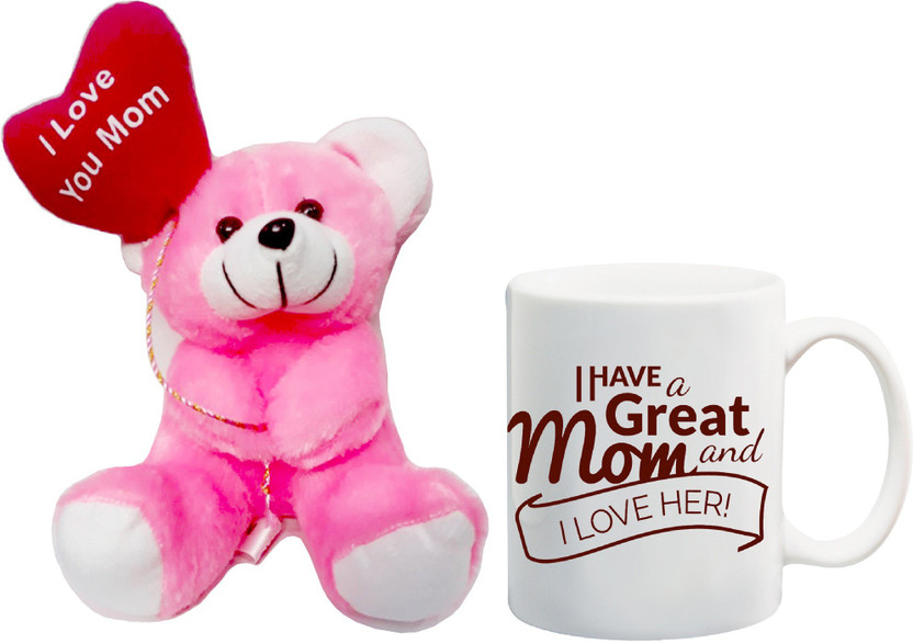 Mother/'s Day Gift Birthday Present for Mummy I Love Mummy This Much Teddy Bear