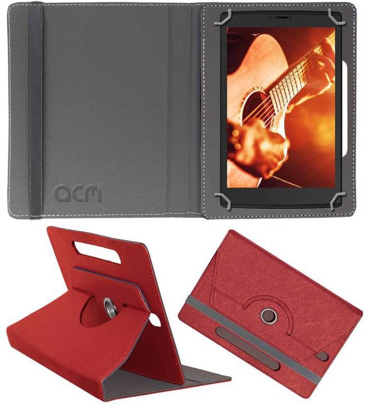 ACM Book Cover for Micromax Canvas P681 Peach, Cases with Holder