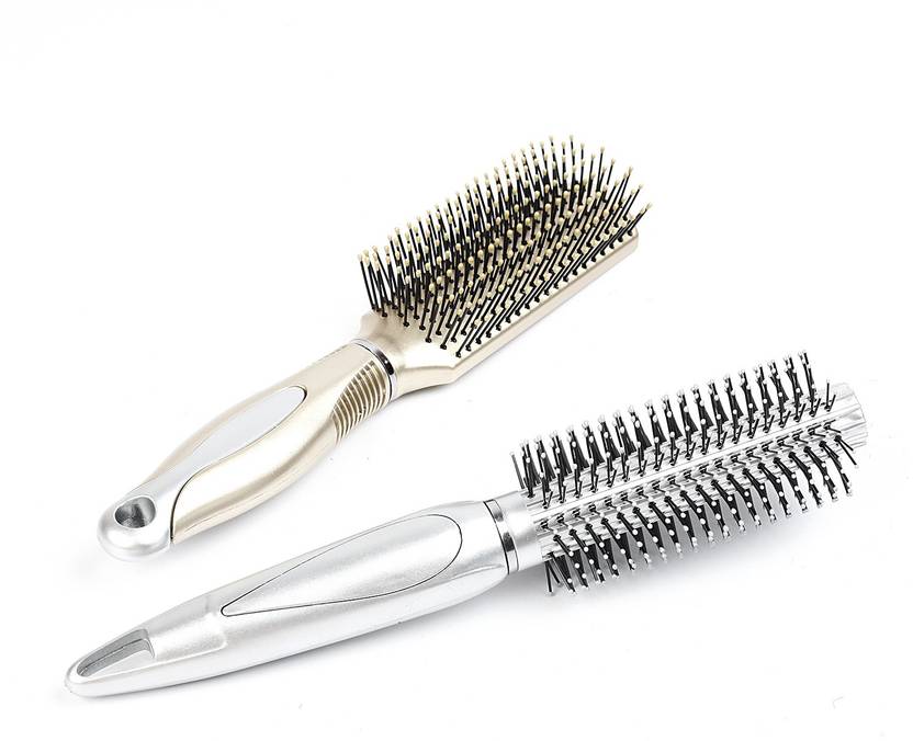 Parichita Hair Roller Brush And Paddle Brush Pack Of 2 Pcs