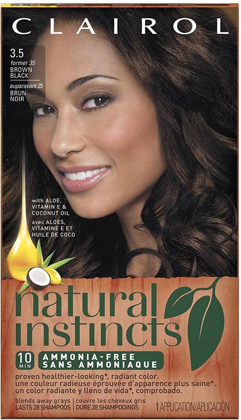 Clairol Natural Instincts Haircolor 3 5 Brown Black Hair Color