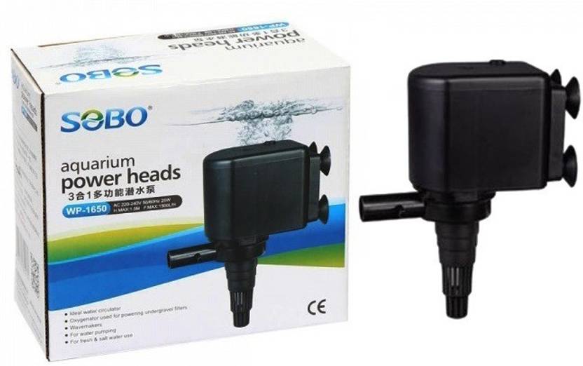 sobo aquarium power head wp 1650 power 25w f max 1500l hr h