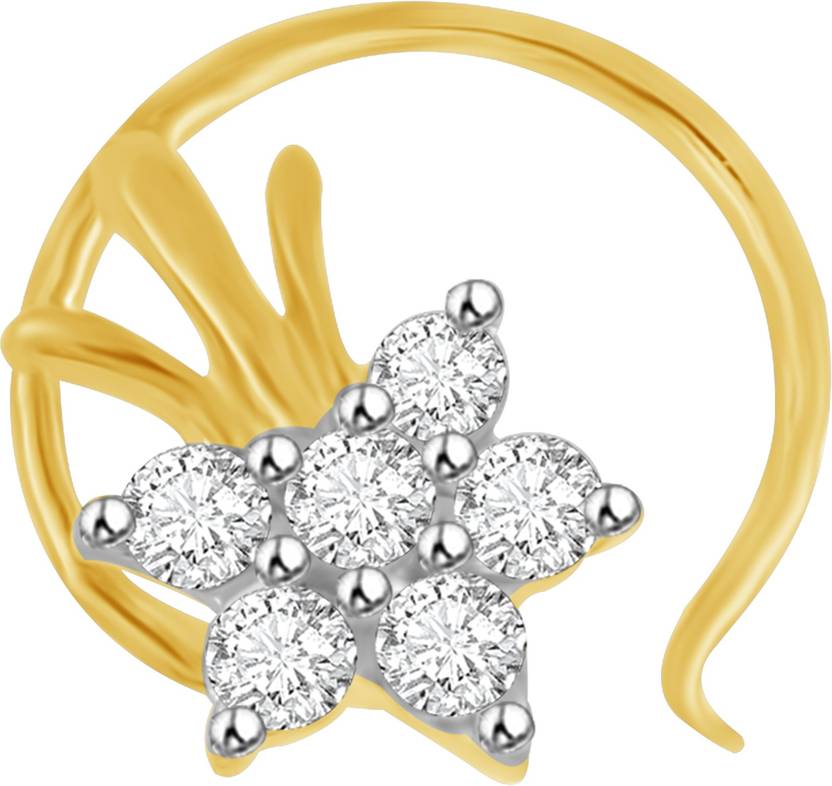 Parshva Diam Cubic Zirconia Gold Plated Plated Sterling Silver
