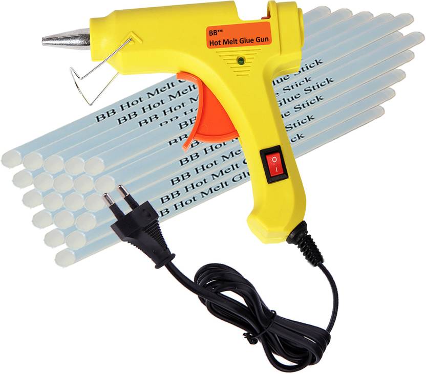 Bb 20w Mini Yellow Glue Gun With On Off Switch Led Indicator And