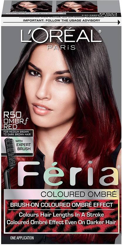 L Oreal Paris Brush On Ombre Effect Hair Color R50 Ombre Red Hair